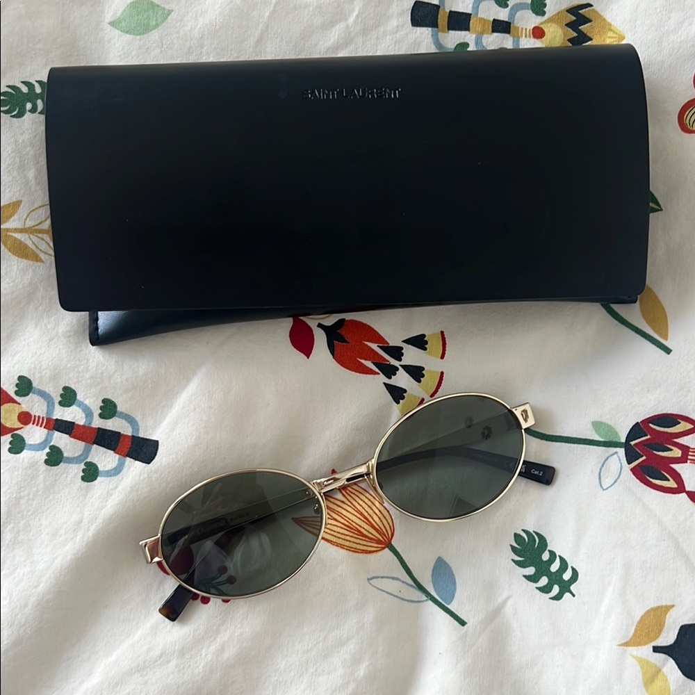Saint Laurent 692 Gold Sunglasses